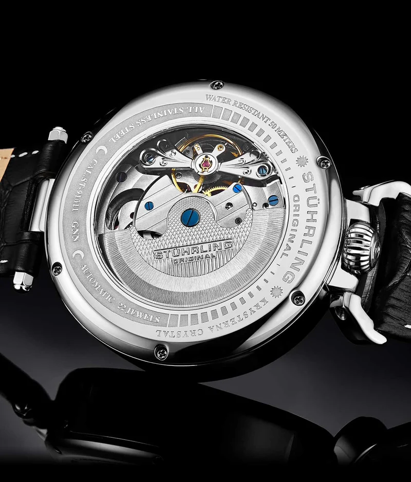 Stührling Modena Dual Time Automatic 988 46mm Skeleton