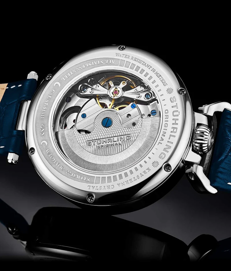 Stührling Modena Dual Time Automatic 988 46mm Skeleton