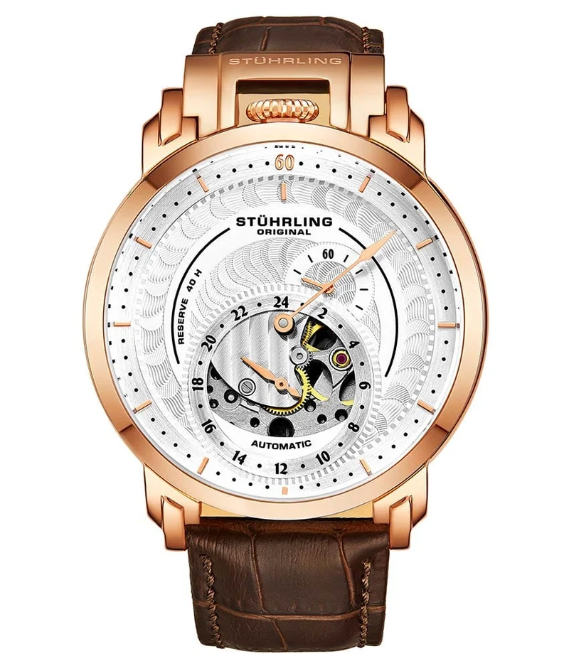 Stührling Savoy 942 Automatic Regulator 44mm Skeleton