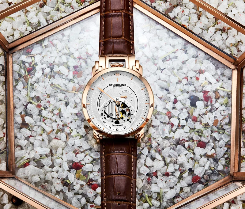 Stührling Savoy 942 Automatic Regulator 44mm Skeleton