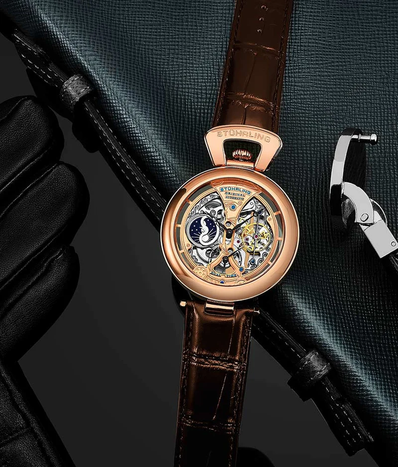 Stührling Emperor’s Grandeur 3919 Automatic 49mm Skeleton