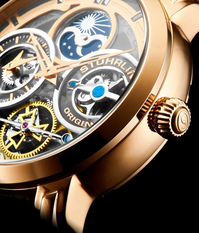 Stührling Luciano 371B Automatic 46mm Skeleton