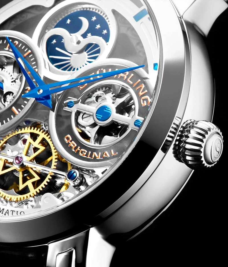 Stührling Luciano 371B Automatic 46mm Skeleton