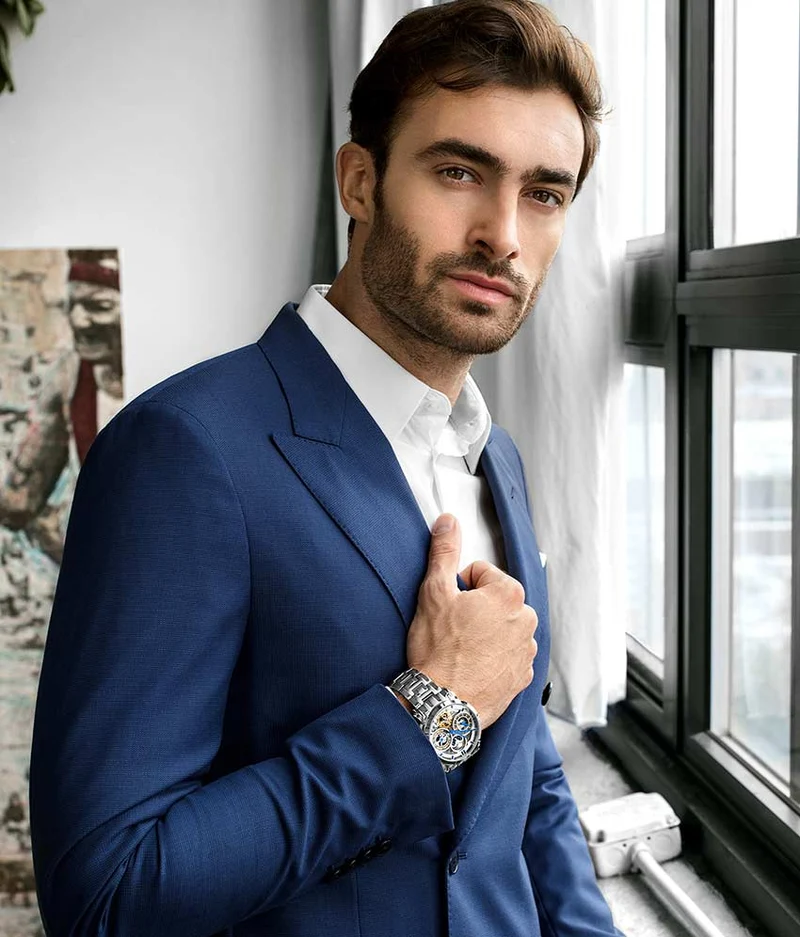 Stührling Luciano 371B Automatic 46mm Skeleton