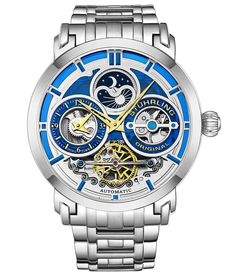Stührling Luciano 371B Automatic 46mm Skeleton