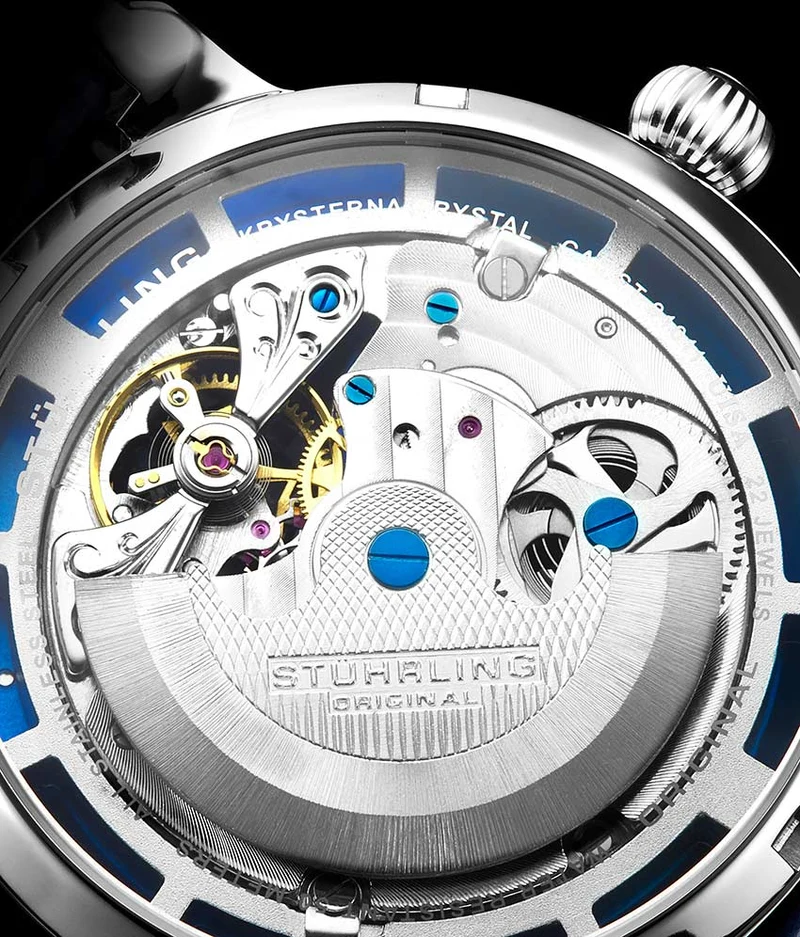 Stührling Luciano 371B Automatic 46mm Skeleton