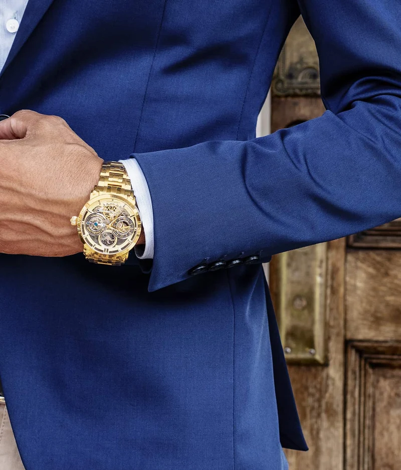 Stührling Luciano 371B Automatic 46mm Skeleton