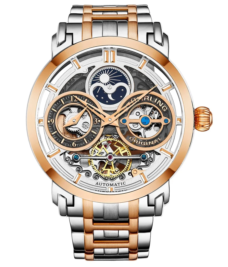 Stührling Luciano 371B Automatic 46mm Skeleton
