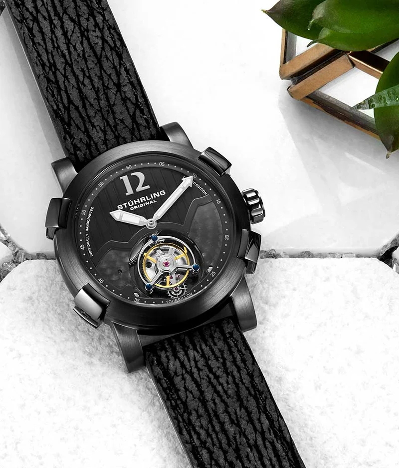Stührling Devilray Tourbillon 407A Hand-wind 44mm