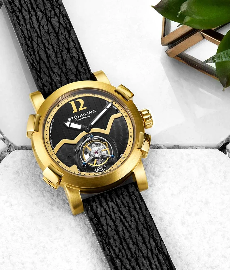 Stührling Devilray Tourbillon 407A Hand-wind 44mm