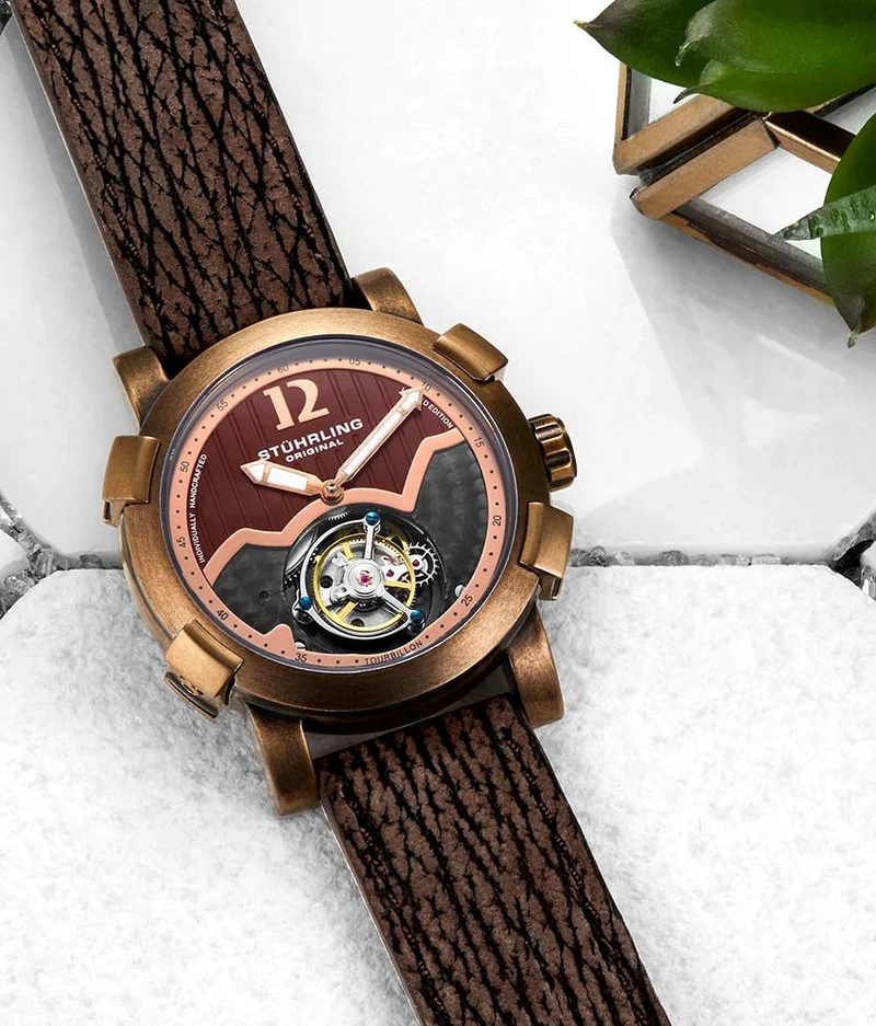 Stührling Devilray Tourbillon 407A Hand-wind 44mm