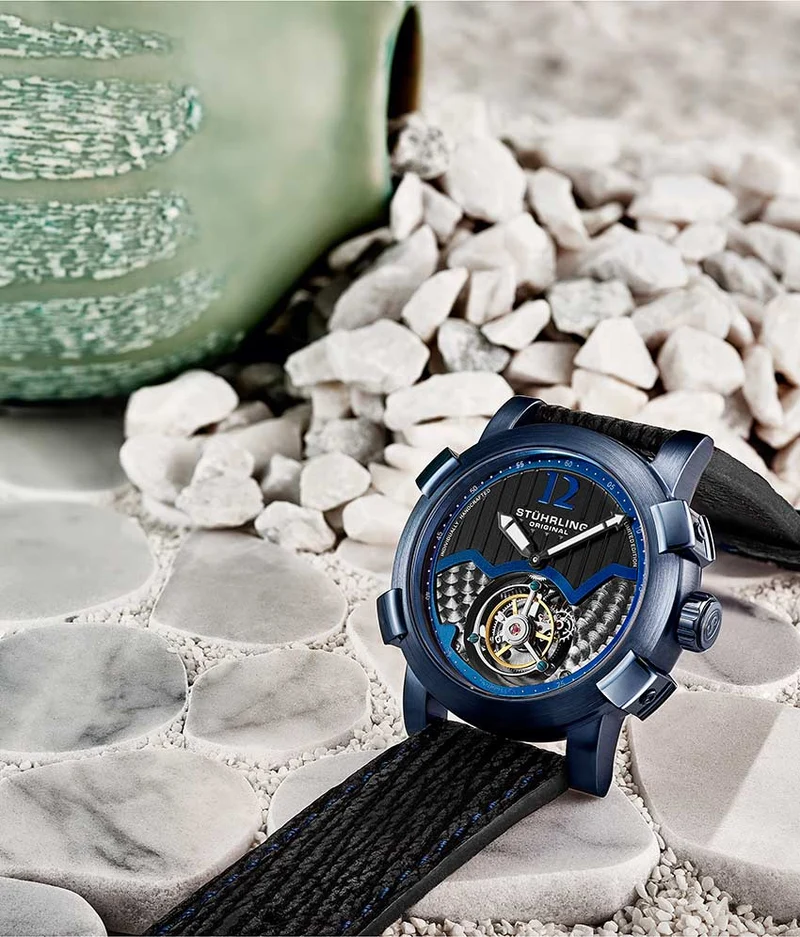 Stührling Devilray Tourbillon 407A Hand-wind 44mm