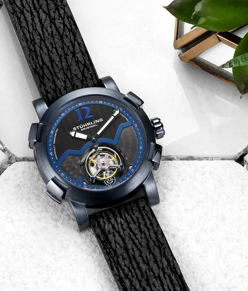 Stührling Devilray Tourbillon 407A Hand-wind 44mm