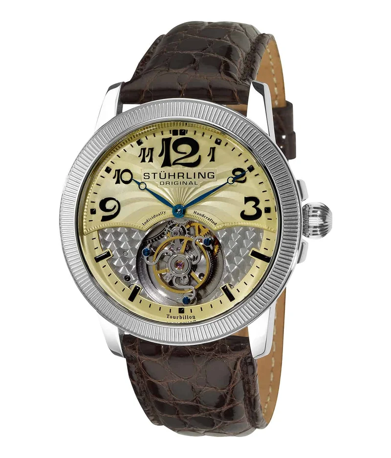 Stührling Timekeeper's Triumph 45mm Tourbillon