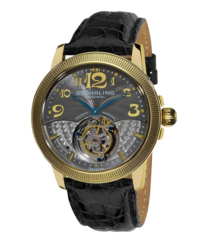 Stührling Timekeeper's Triumph 45mm Tourbillon