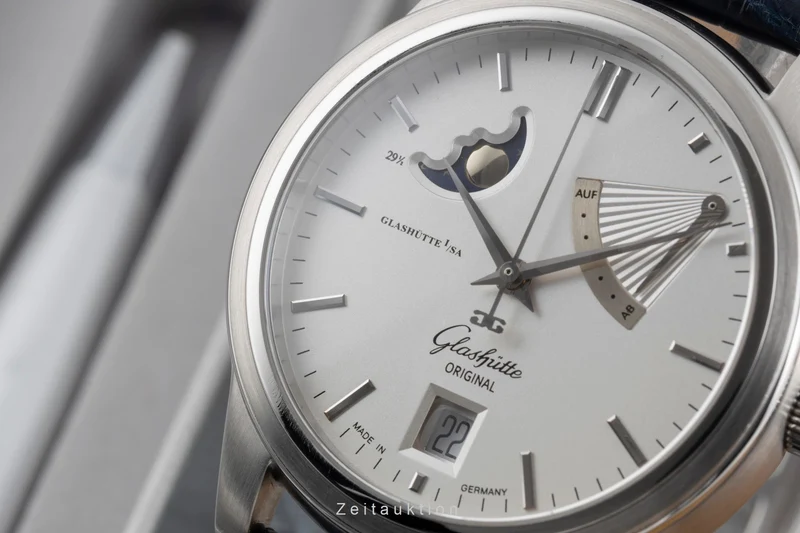 Glashütte Senator steel automatic men's watch 39-44-04-12-04 [2600086]