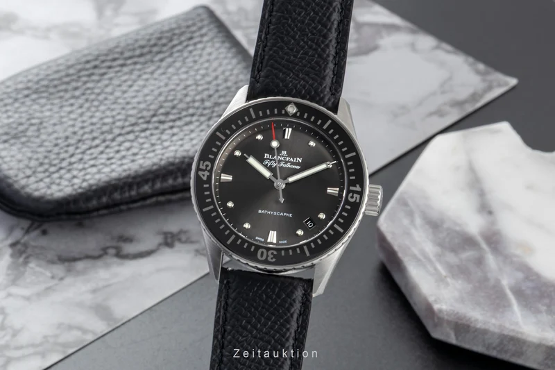 Blancpain Fifty Fathoms steel automatic men's watch 5100B-1110-B52A LP: 11000EUR [2507354]