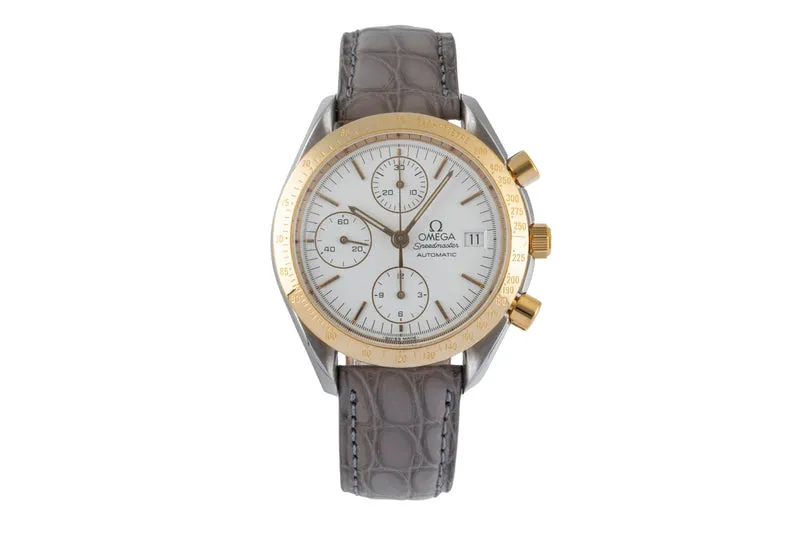 Omega Speedmaster Date chronograph steel / gold automatic men's watch 3311.20 LP: 8200EUR [2600526]