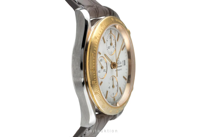 Omega Speedmaster Date chronograph steel / gold automatic men's watch 3311.20 LP: 8200EUR [2600526]