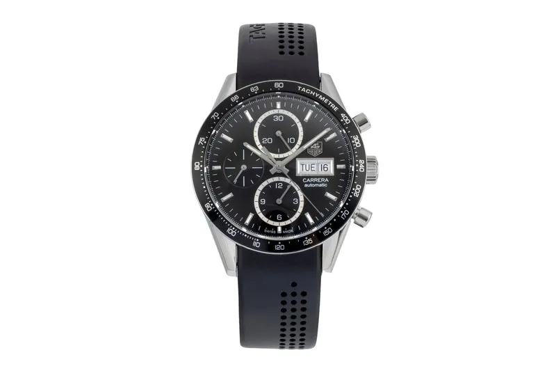 Tag Heuer Carrera chronograph steel automatic men's watch CV201AG LP: 7950EUR [2600217]