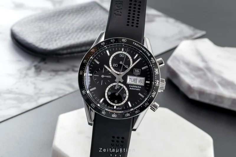 Tag Heuer Carrera chronograph steel automatic men's watch CV201AG LP: 7950EUR [2600217]