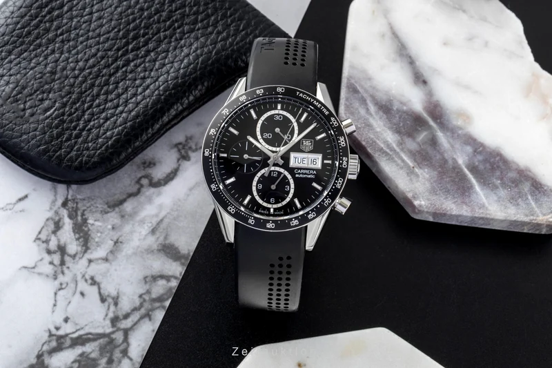 Tag Heuer Carrera chronograph steel automatic men's watch CV201AG LP: 7950EUR [2600217]