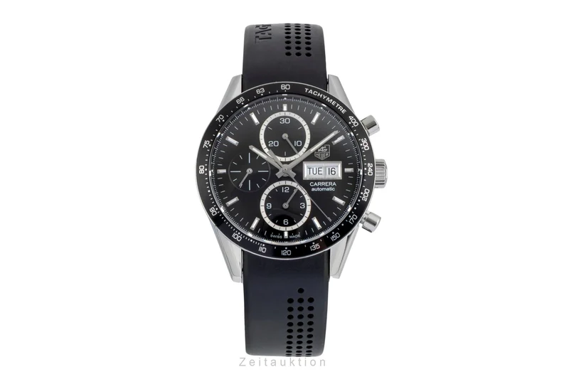 Tag Heuer Carrera chronograph steel automatic men's watch CV201AG LP: 7950EUR [2600217]