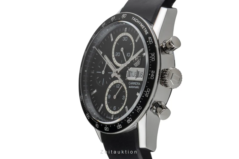 Tag Heuer Carrera chronograph steel automatic men's watch CV201AG LP: 7950EUR [2600217]
