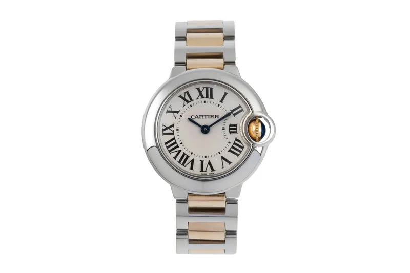 Cartier Ballon Bleu de Cartier steel / gold quartz women's watch W69007Z3 [2600640]
