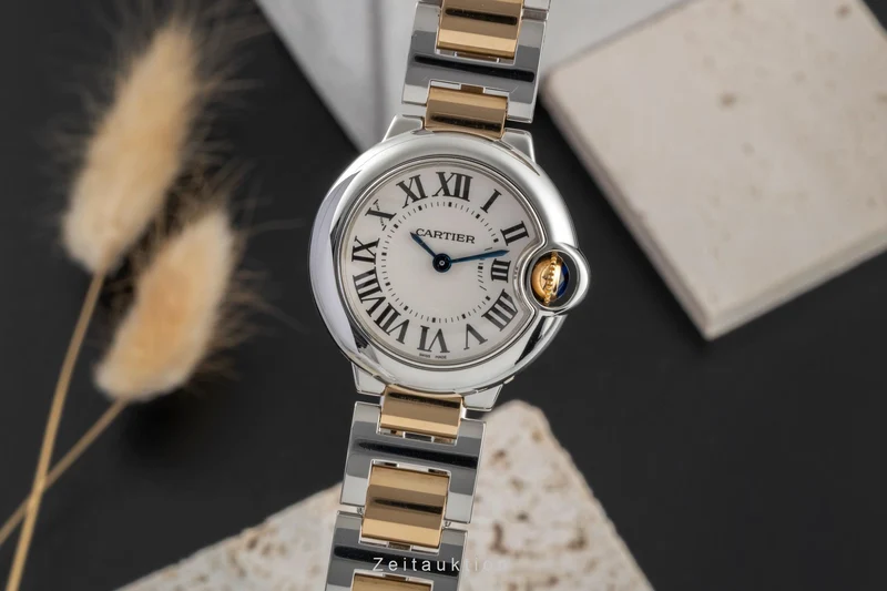 Cartier Ballon Bleu de Cartier steel / gold quartz women's watch W69007Z3 [2600640]