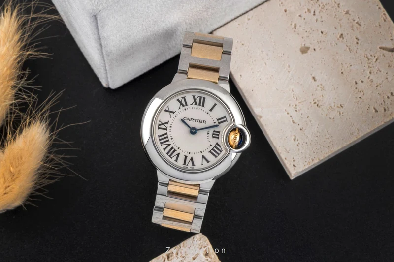 Cartier Ballon Bleu de Cartier steel / gold quartz women's watch W69007Z3 [2600640]