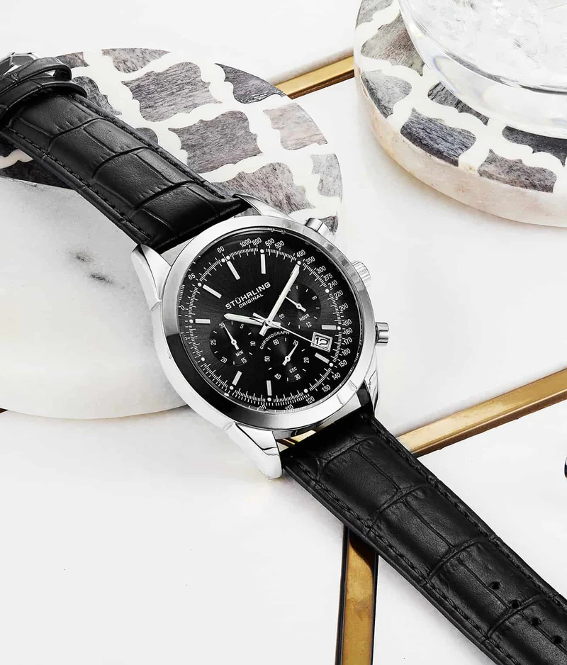 Stührling Rialto 3975L Quartz 44mm Chronograph