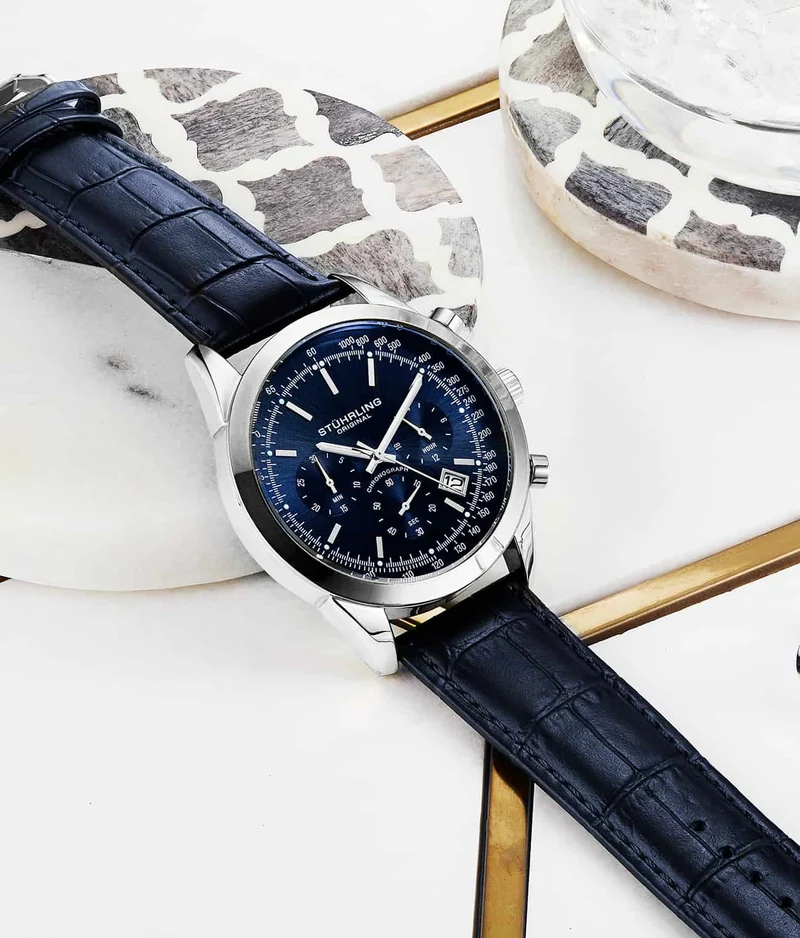 Stührling Rialto 3975L Quartz 44mm Chronograph