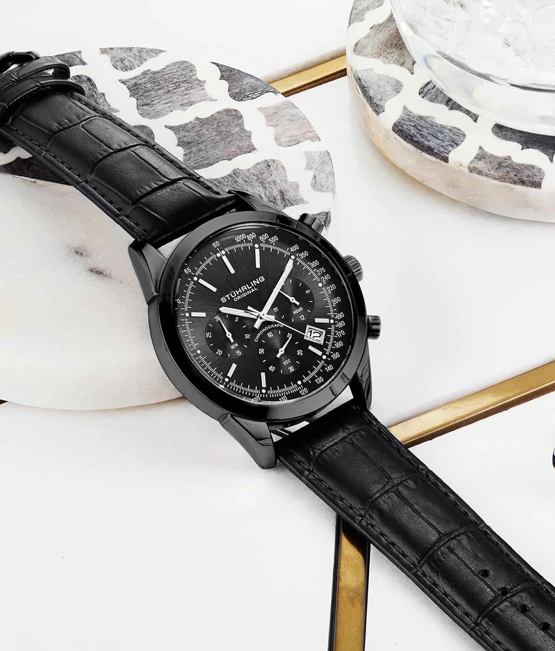 Stührling Rialto 3975L Quartz 44mm Chronograph