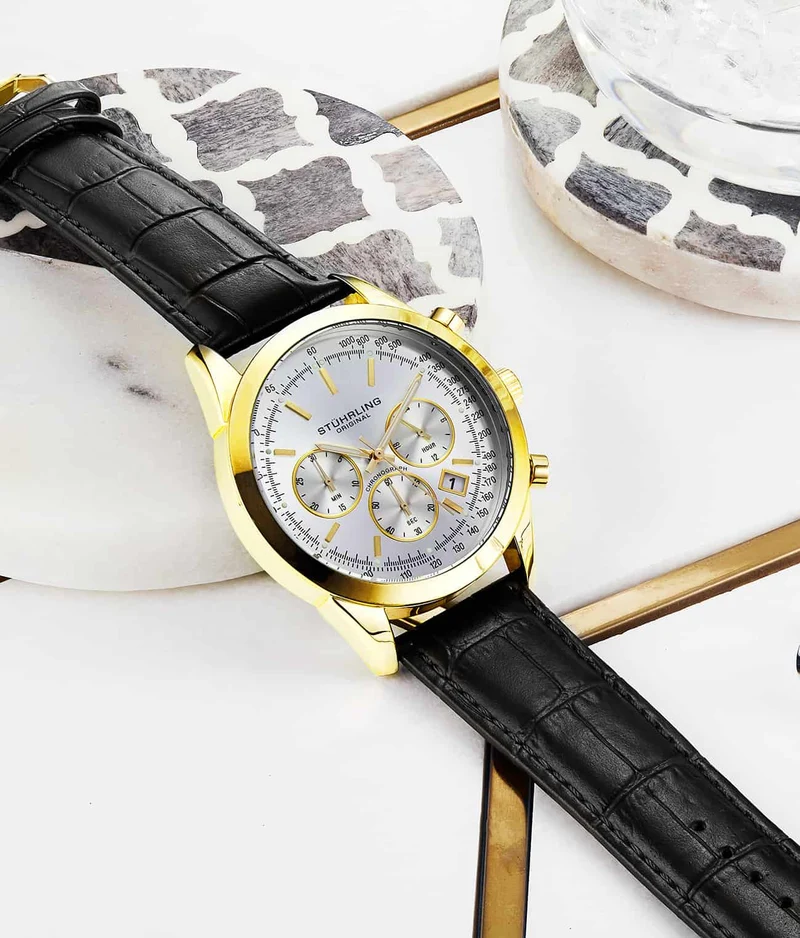 Stührling Rialto 3975L Quartz 44mm Chronograph