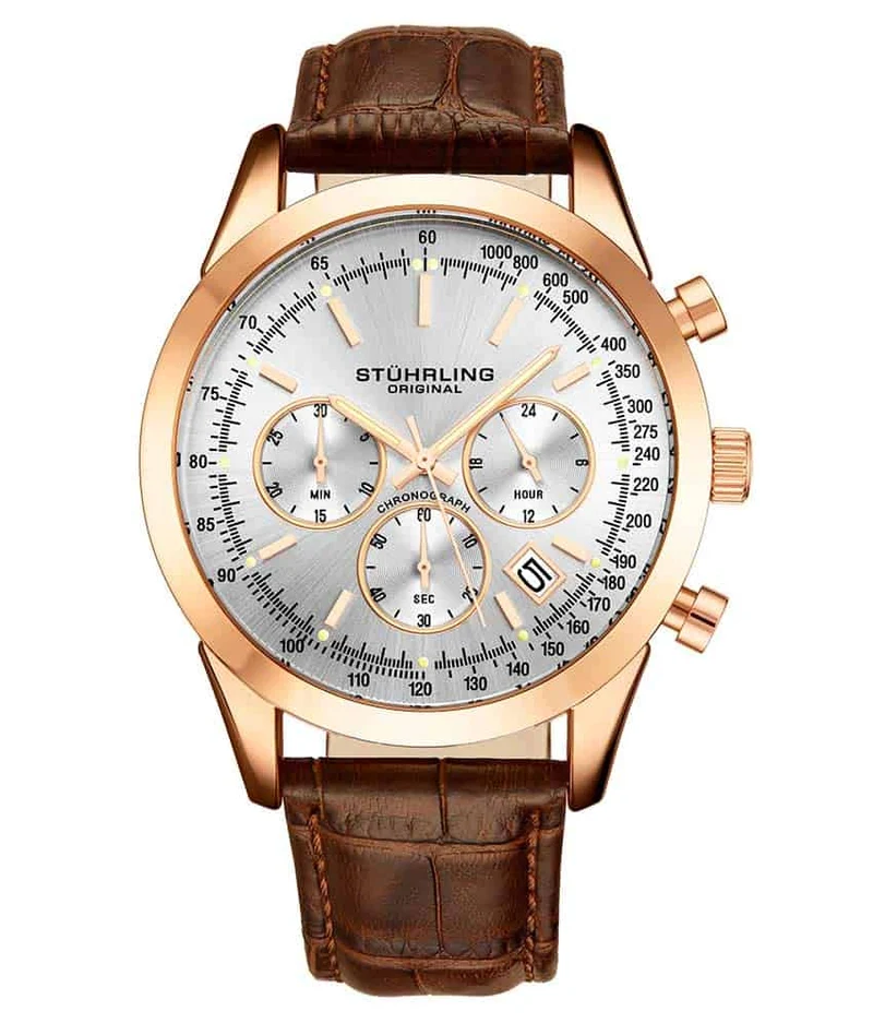 Stührling Rialto 3975L Quartz 44mm Chronograph