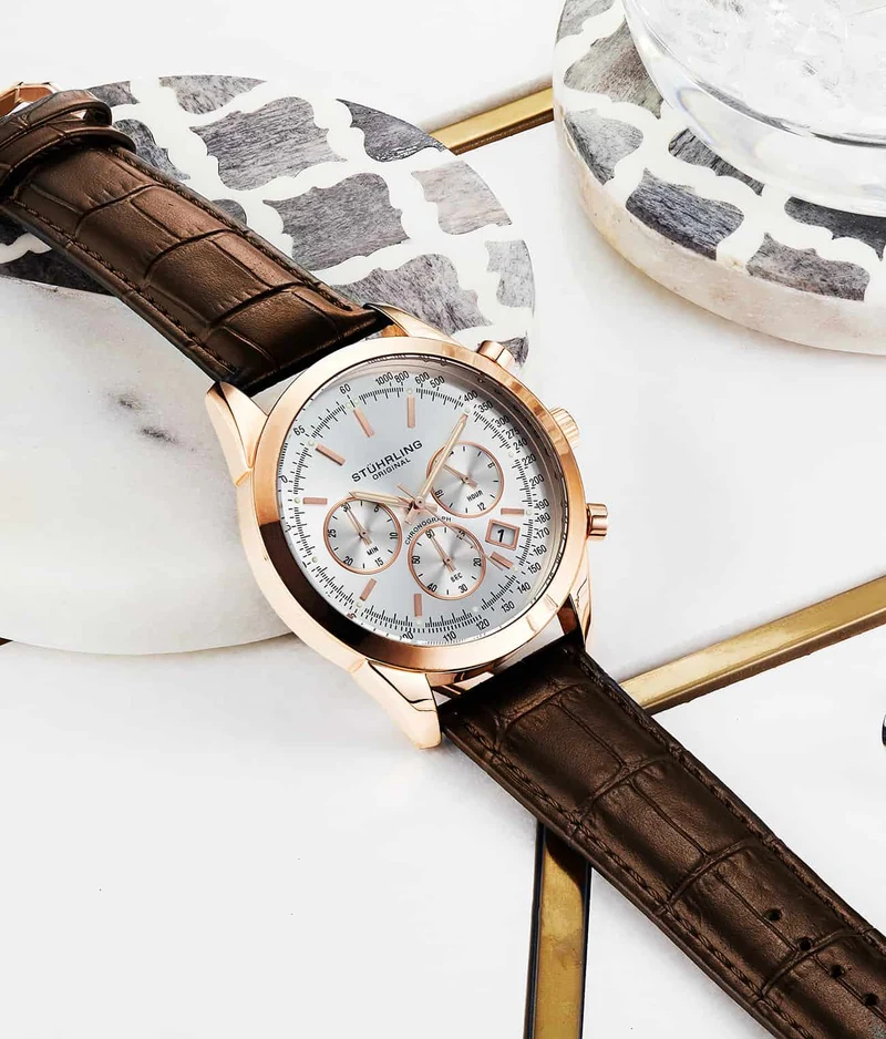Stührling Rialto 3975L Quartz 44mm Chronograph