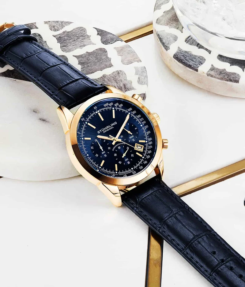 Stührling Rialto 3975L Quartz 44mm Chronograph