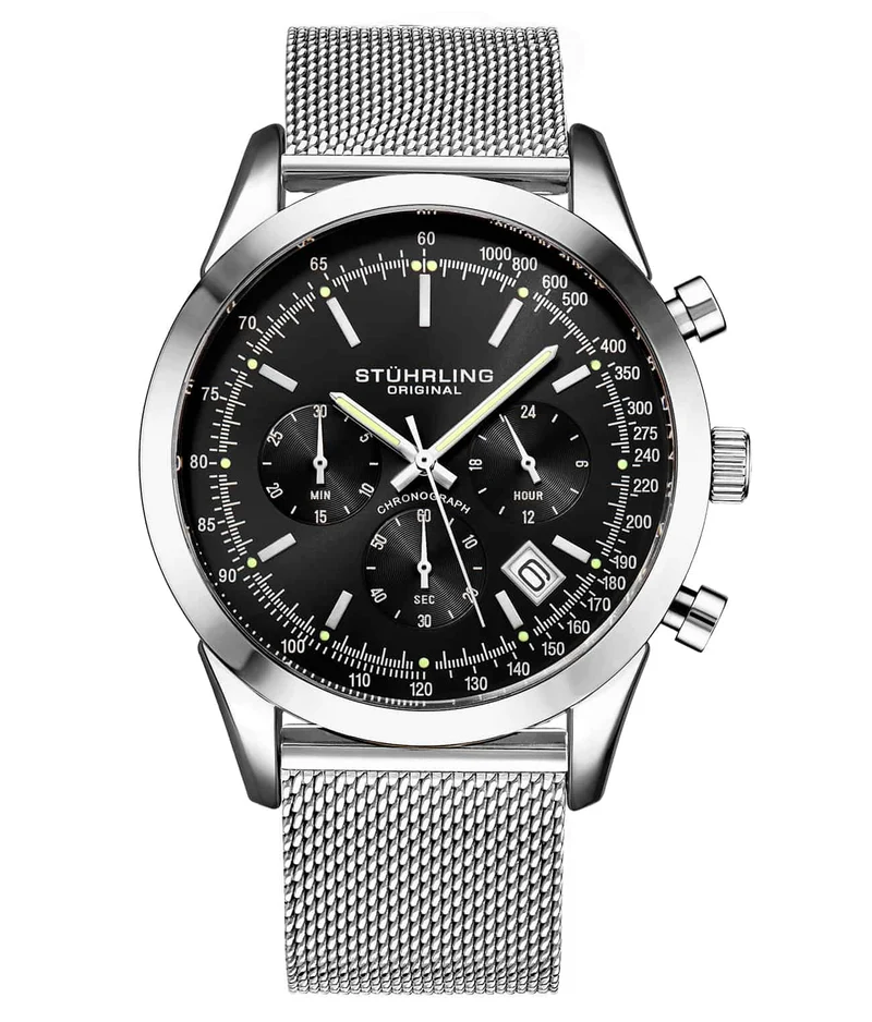 Stührling Rialto 3975L Quartz 44mm Chronograph