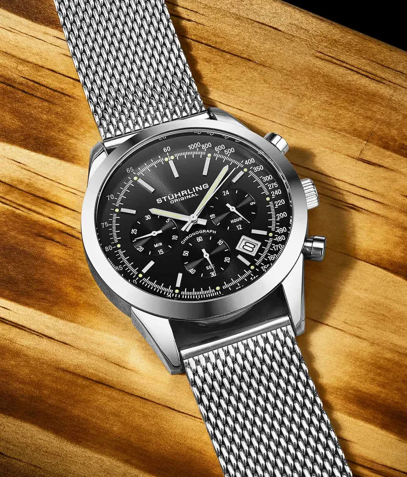Stührling Rialto 3975L Quartz 44mm Chronograph