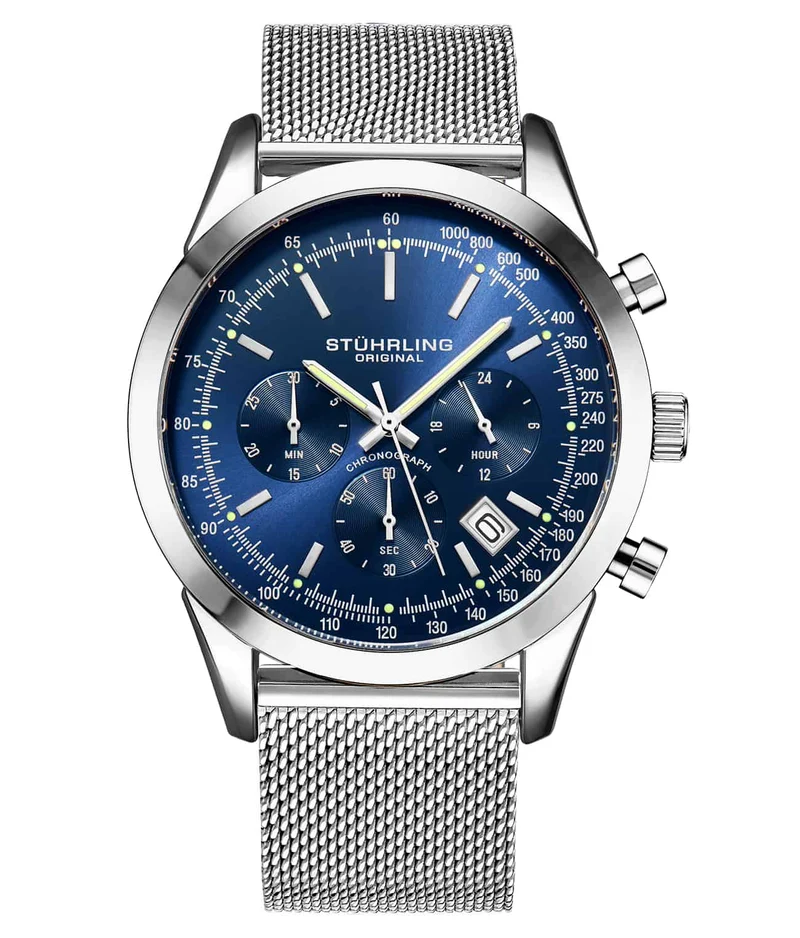 Stührling Rialto 3975L Quartz 44mm Chronograph