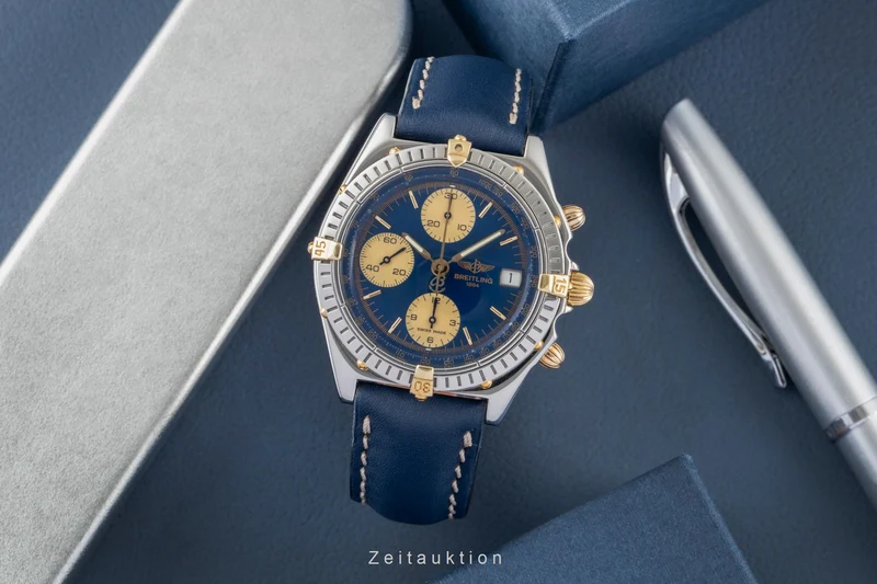 Breitling Chronomat chronograph steel / gold automatic men's watch B13048 [2600215]