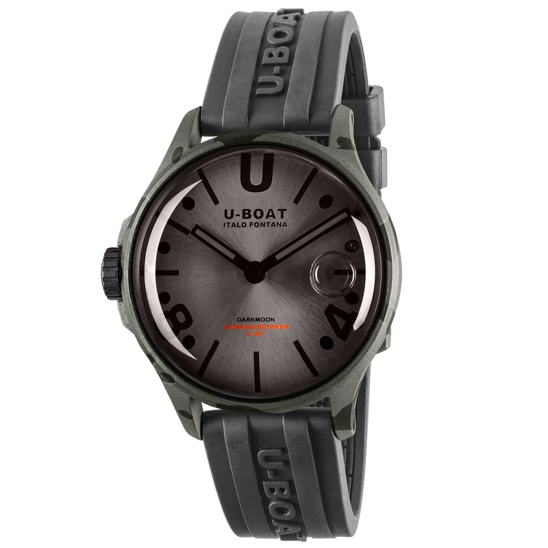 U-Boat Darkmoon 40 BK Grey Curved Camouflage