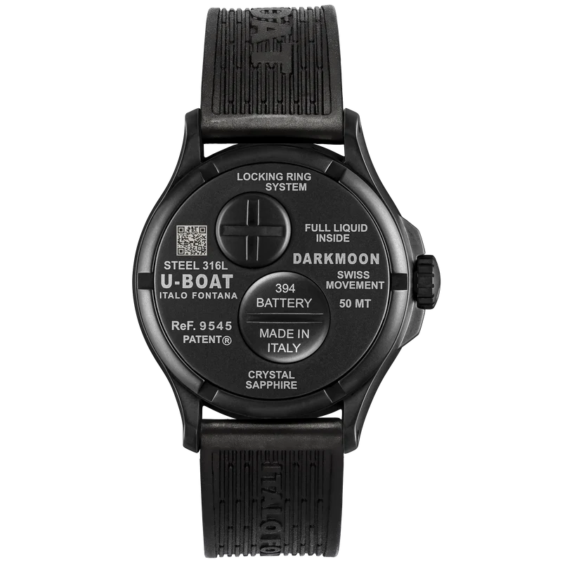 U-Boat Darkmoon 40 BK Black Curved PVD