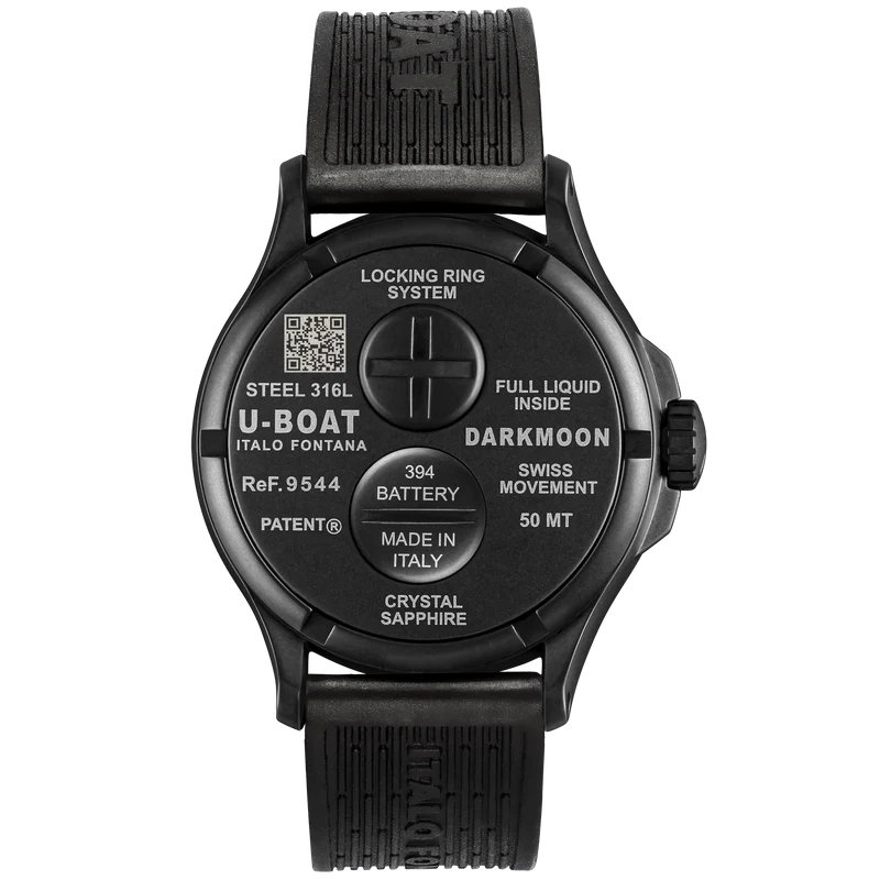 U-Boat Darkmoon 44 BK Black Curved PVD