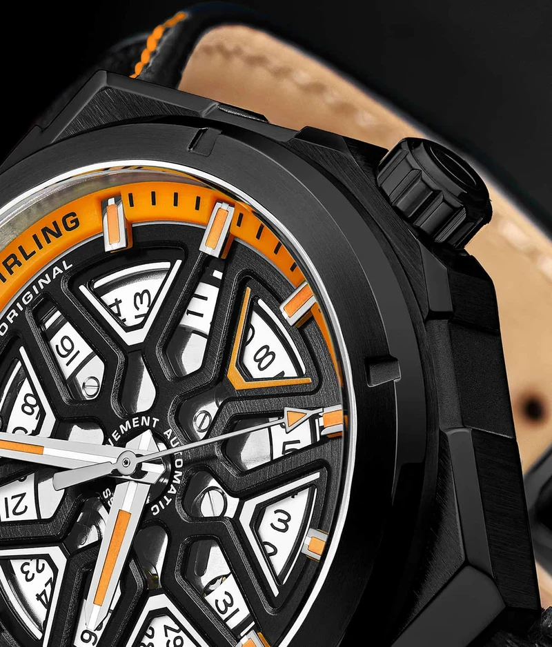 Stührling Swiss Automatic Gio 379 41mm Skeleton Watch
