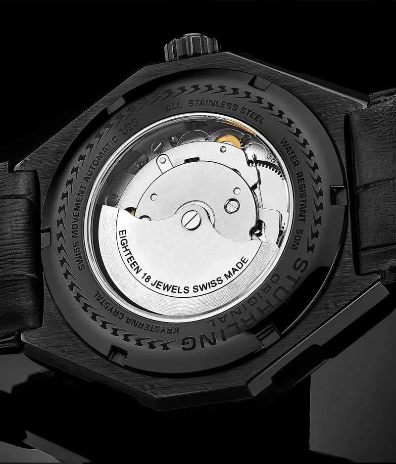 Stührling Swiss Automatic Gio 379 41mm Skeleton Watch