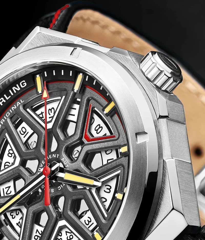 Stührling Swiss Automatic Gio 379 41mm Skeleton Watch