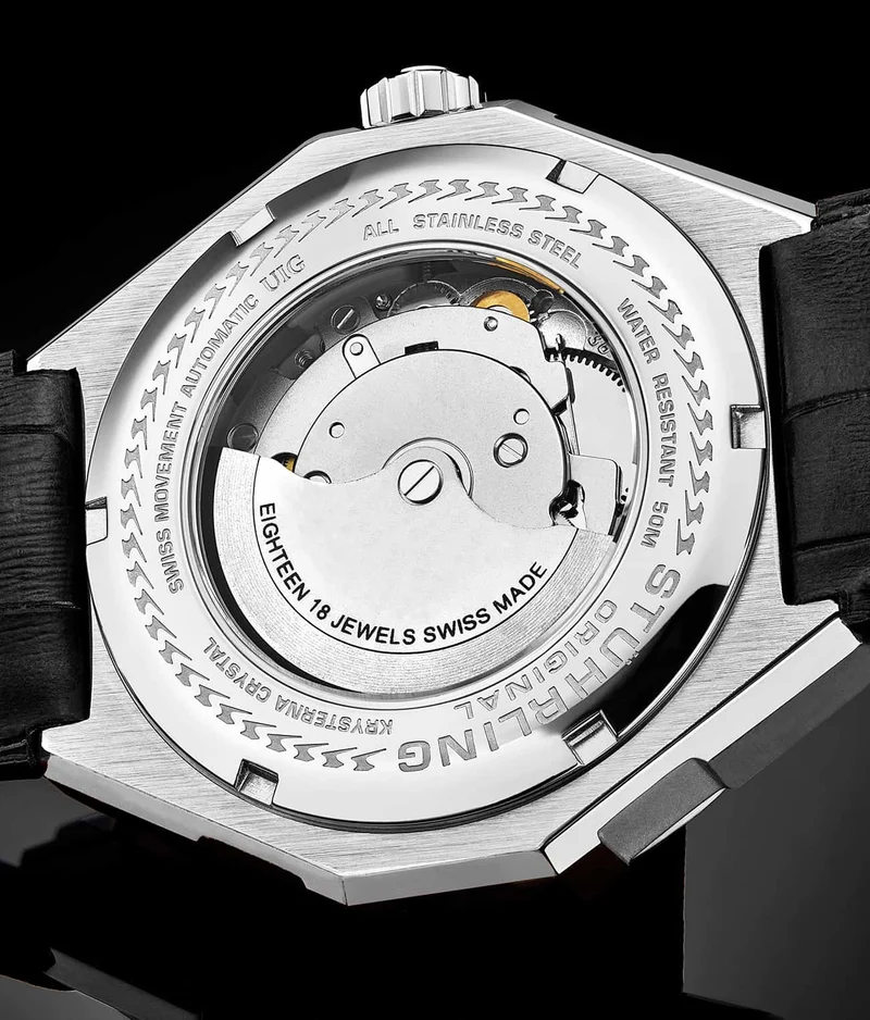 Stührling Swiss Automatic Gio 379 41mm Skeleton Watch