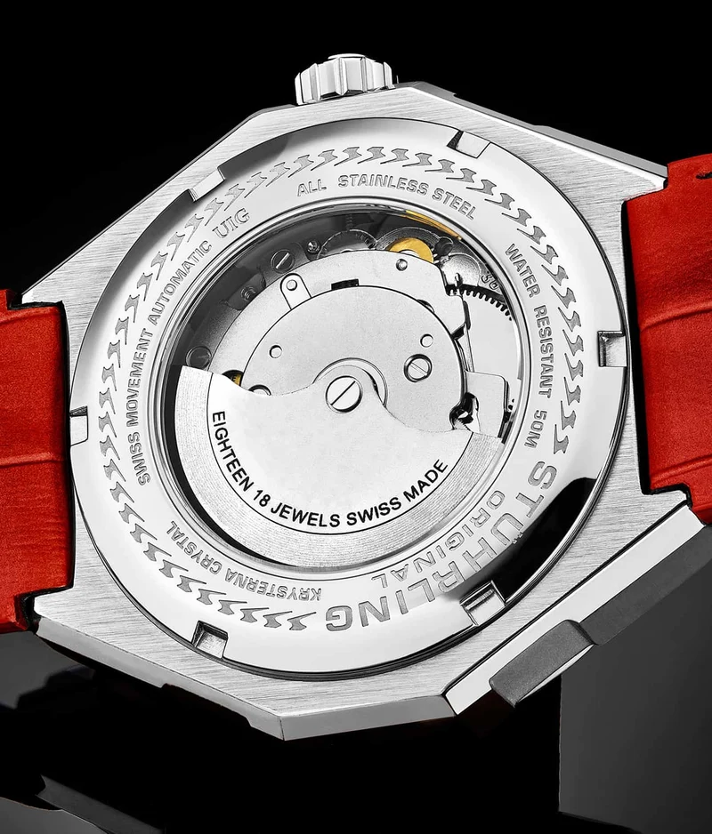 Stührling Swiss Automatic Gio 379 41mm Skeleton Watch